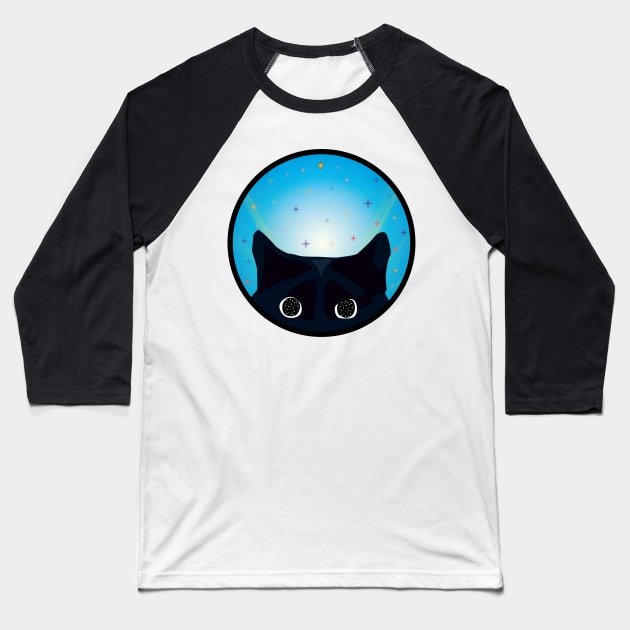 gato viendo las estrellas Baseball T-Shirt by TheSk